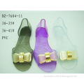 (BZ-7604-11-12)2015 Newest Fashion PVC Lady Sandal